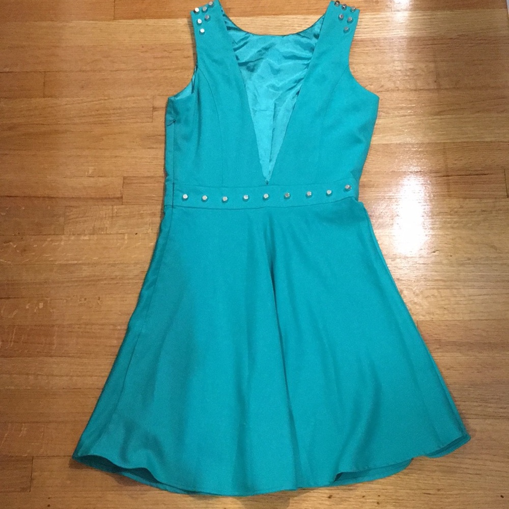 ✨🆕👗 RARE Forever 21 Emerald / Teal Dress